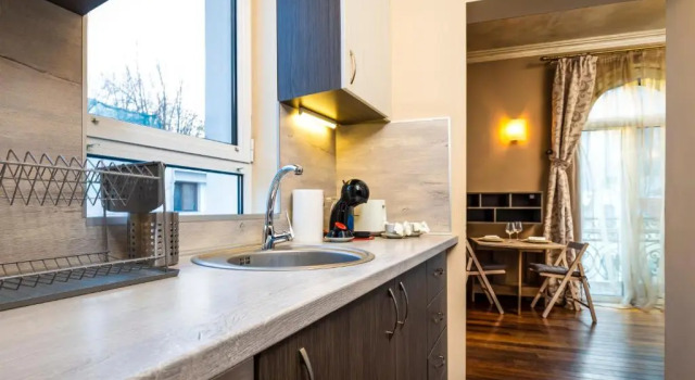 Апартаменты 1BD Apartment with a Cute Balcony in Kapana