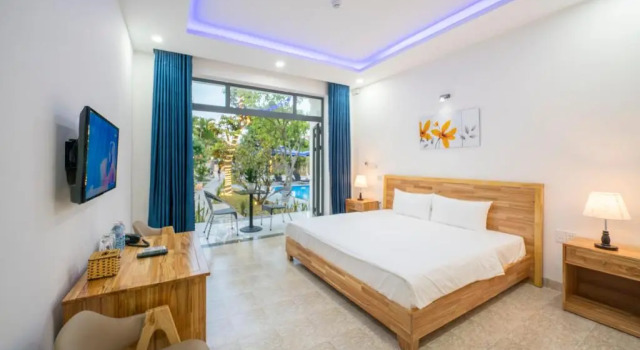 Двухместный номер Deluxe с балконом Tran Family Villas Boutique Hotel