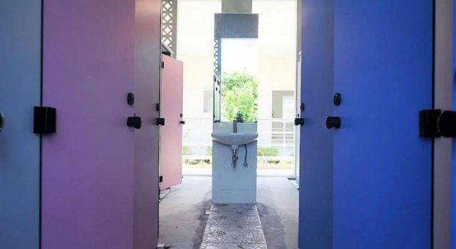 Кровать в общем номере Bali Bobo Hostel
