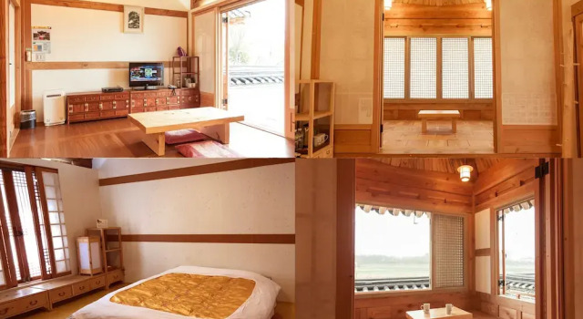 Deluxe Tweepersoonskamer met balkon Hanok Hotel Youngsanjae