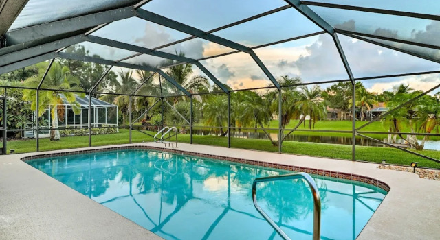 Коттедж Waterfront Port St Lucie Home w/ Lanai & Pool