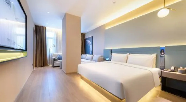 Двухместный люкс Atour S Hotel Tianjin Binjiang Road Hanglung Plaza