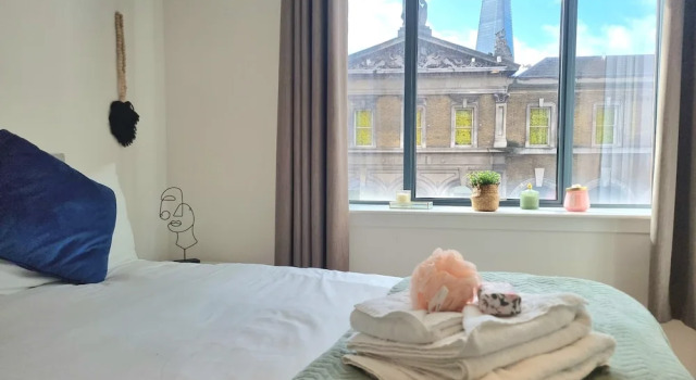 Номер Premium Пентхаус c 1 комнатой с балконом и с видом на город Shard View Apartments