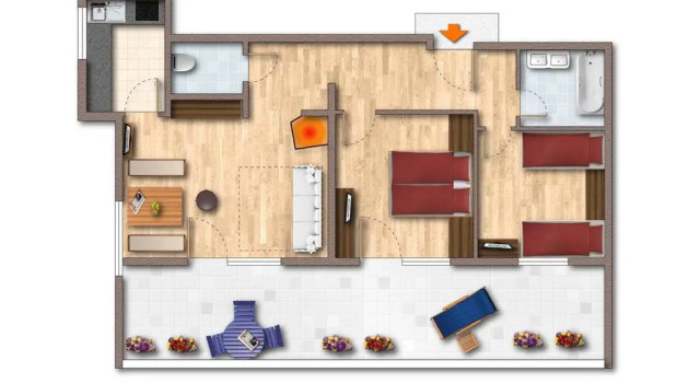 Апартаменты с 2 комнатами Boutique Appartments Gerlosperle