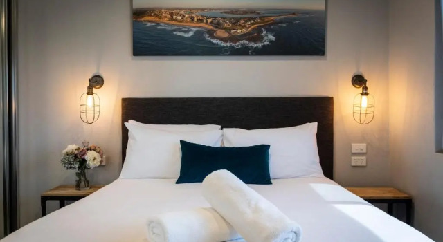 Апартаменты с 2 комнатами с видом на бассейн Merewether Motel
