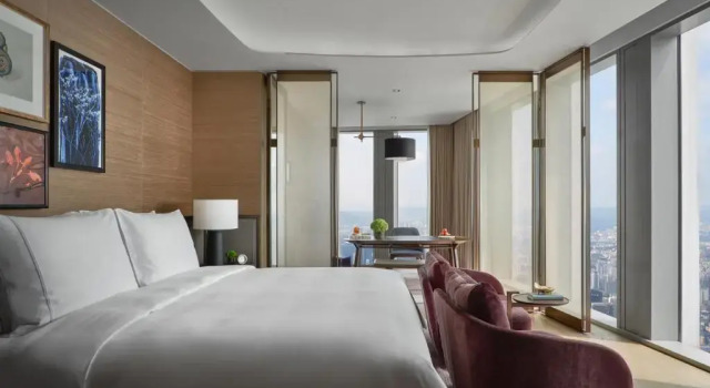 Двухместный номер Deluxe с видом на реку Rosewood Guangzhou
