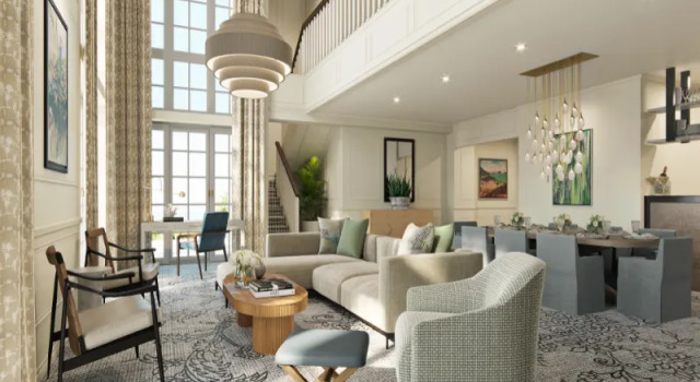 Люкс Дуплекс с красивым видом из окна Fairmont Southampton