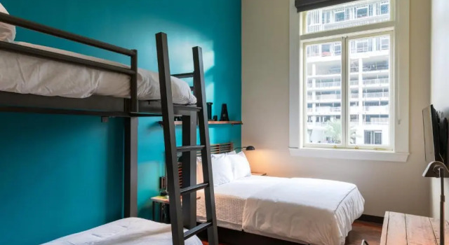 Четырёхместный номер Standard HI New Orleans Hostel