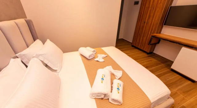 Deluxe Doppel Zimmer mit Balkon und mit eingeschränktem Meerblick Hotel Utopia