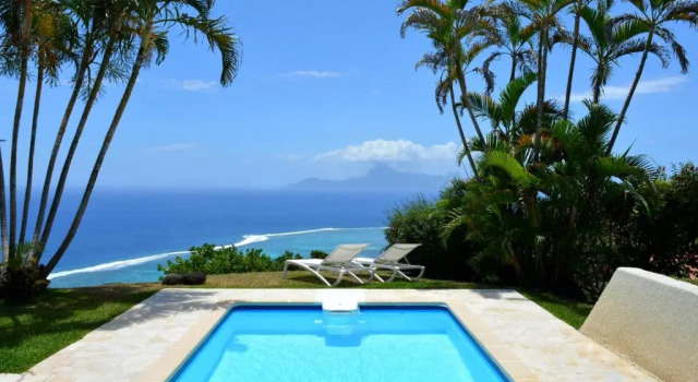 Вилла Villa Tiare - Tahiti - breathtaking view pool & garden - up to 7 pers