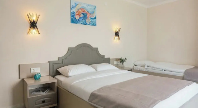 Трёхместный номер Standard с балконом и с частичным видом на море Koi otel