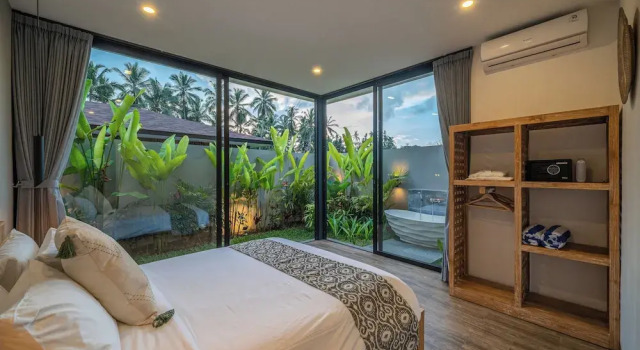 Xanadu - 5BR Ubud Designer Villa, Pool with Rice Fields Views, Rezervovat Vila Chaty v Bali, Chalupa