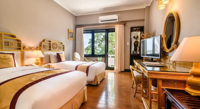 Номер Deluxe с балконом и с видом на сад Huong Giang Hotel Resort & Spa