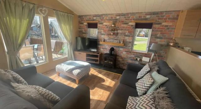 Luxury Lakeside Lodge L1 with hot tub situated at Tattershall Lakes Country Park