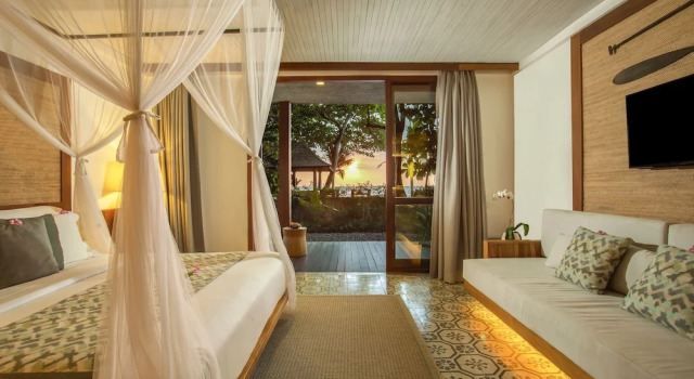 Люкс с балконом и рядом с пляжем Jeeva Santai Villas