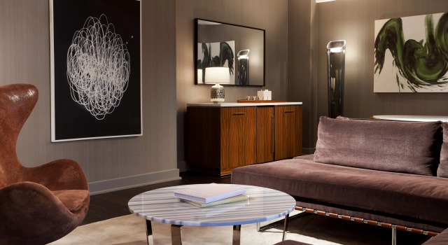 Люкс с 2 комнатами с видом на город Hyatt Grand Central New York