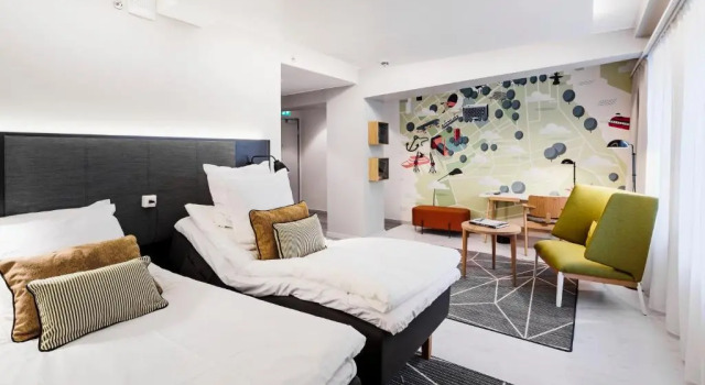 Четырёхместный номер Standard Hotel Indigo Helsinki-Boulevard by IHG
