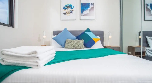 Refreshing 2bed2bath APT in Up&coming Liverpool, Reserva ahora Apartamento Liverpool Región de Sídney