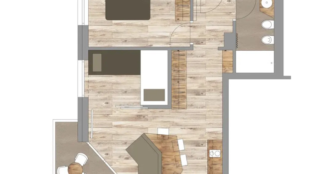 Апартаменты с балконом The Post Apartments