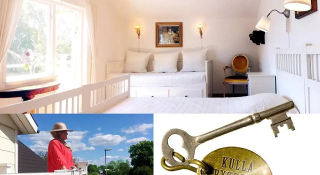 Трёхместный номер Standard с балконом Kullabygdens Bed & Breakfast Traditionellt B&B Bäddat och klart Frukost ingår