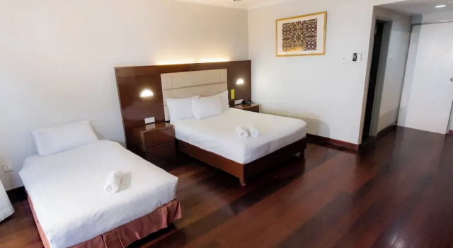 Номер Deluxe с балконом и с видом на море Langkah Syabas Beach Resort