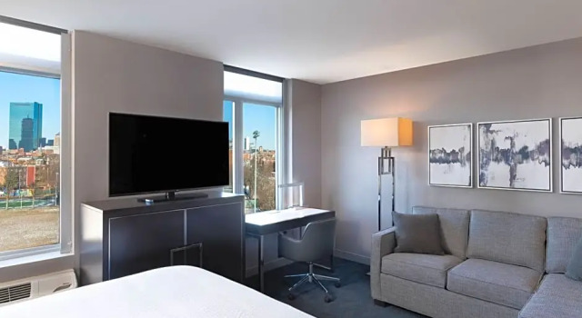 Двухместная студия с видом на город Residence Inn Boston Downtown/South End