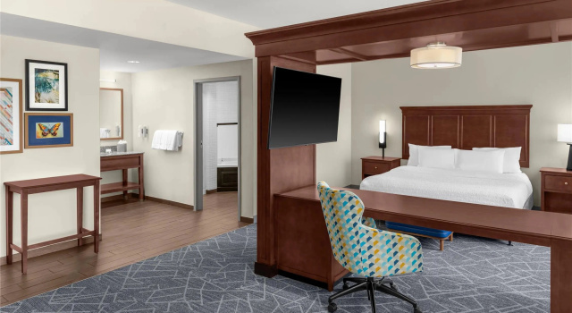 Одноместный люкс Hampton Inn and Suites Coconut Creek