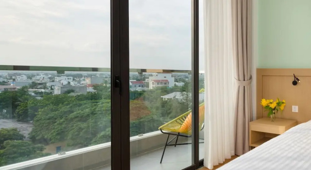 Семейный номер Standard с 2 комнатами с балконом и с видом на город Hoan My Resort - Ninh Chu