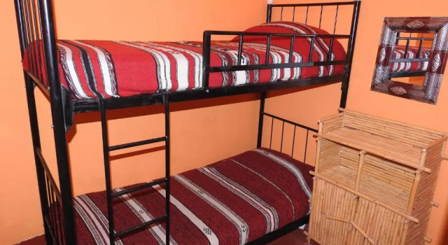 Кровать в общем номере Cinema Riad - Hostel