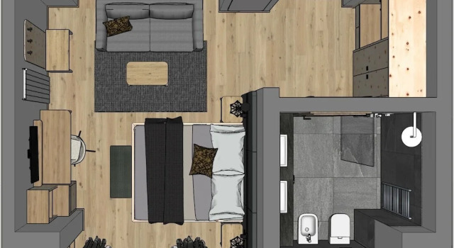 Номер Standard Hotel Tofana Cortina