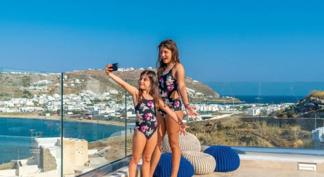 Апартаменты с видом на море CORFOS BLUE MYKONOS