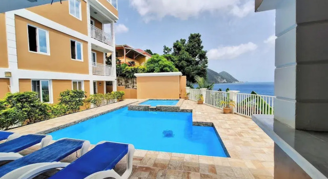 Апартаменты с 2 комнатами с балконом и с видом на горы VIP Residence Dominica