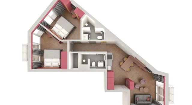 Апартаменты с 2 комнатами Downtown Apartments Mitte-Wedding