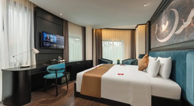 Двухместный номер Luxury c 1 комнатой с видом на внутренний двор HALO HANOI HOTEL