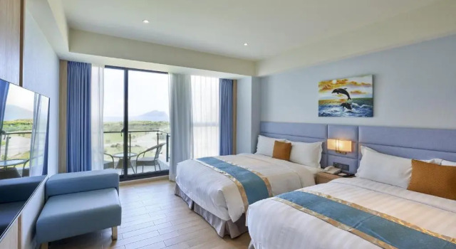 Четырёхместный номер Standard с видом на море Lanyang Seaview Hotel