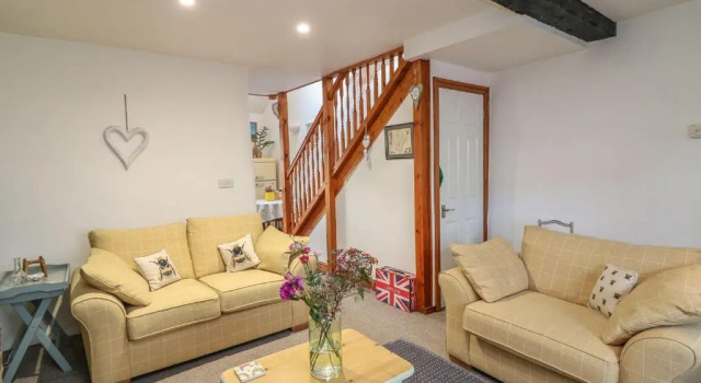 2 makuuhuonetta Mökki Higher Primrose Cottage, Winkleigh