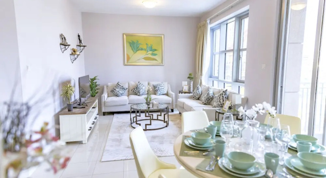 Апартаменты Comfort с 3 комнатами с балконом Bravoway Standpoint Tower B in Downtown
