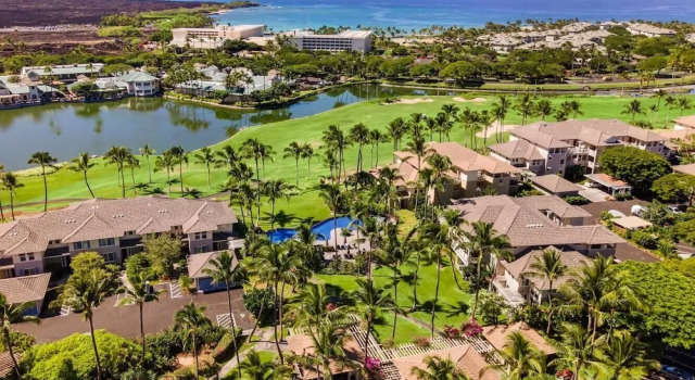 Двухместная вилла с балконом и с видом на поле для гольфа Fairway Villas Waikoloa I21
