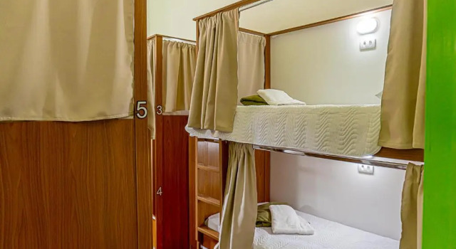 Кровать в общем номере Imperial Hostel Hospedagem