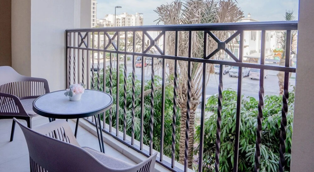 Апартаменты Premium c 1 комнатой с балконом Aya - Modern 1BR Apartment with Balcony in Rahaal 2