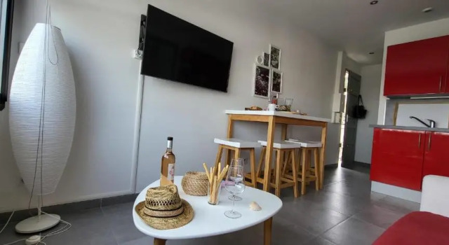 Le Vog the beach 200 m away and the shops at the foot of the Residence, Book Hotel Le Grau-du-Roi Camargue