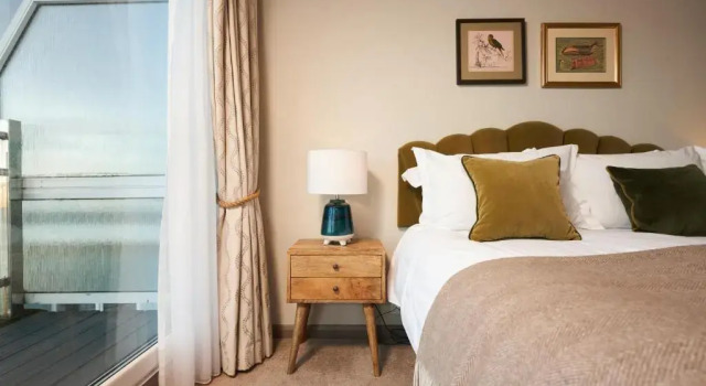 Standard- dobbelt værelse med altan med havudsigt Pedn-Olva Hotel