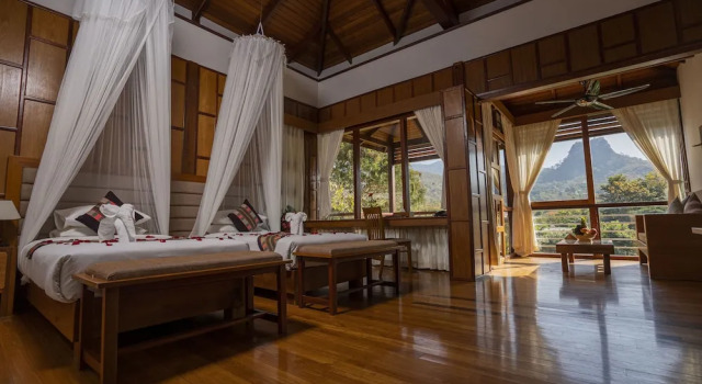 Номер Deluxe с балконом и с видом на горы Popa Garden Resort