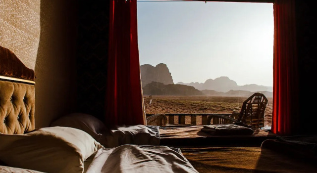 Tent met balkon Rum Crown Camp