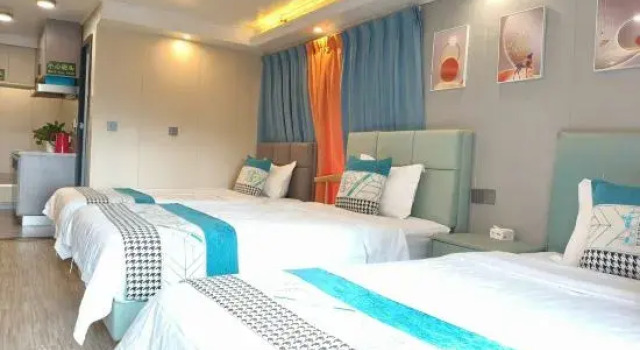 Люкс Business Chongqing Jirui Light Luxury Apartment (Shangwan Road Subway Station Creative Park)
