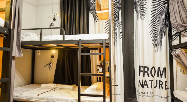 Кровать в общем номере Ta'or Hostel