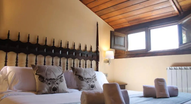 Camera doppia Standard mansarda Hotel Saurat