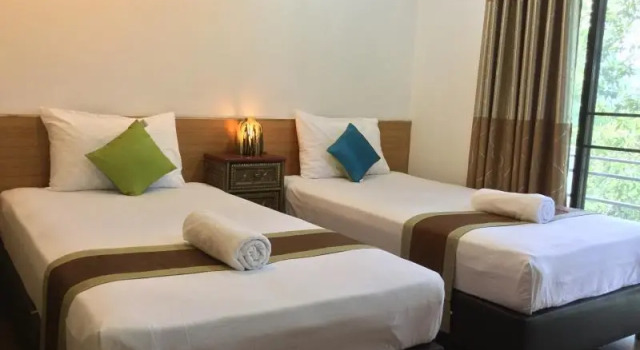 Двухместный номер Standard с балконом и с красивым видом из окна Chiang Khong Hill