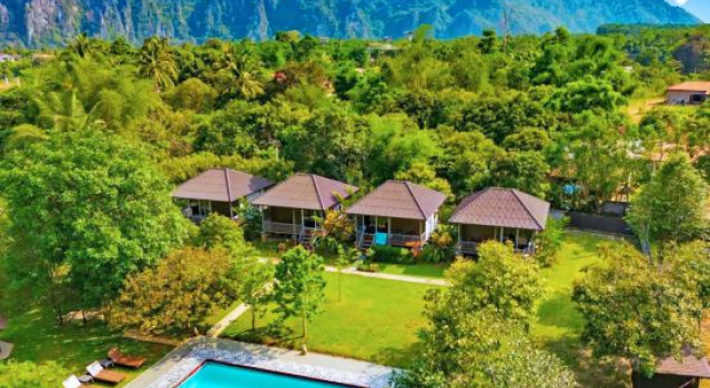 H&V Bungalow Vangvieng, Réserver Hôtel Vang Vieng Province de Vientiane