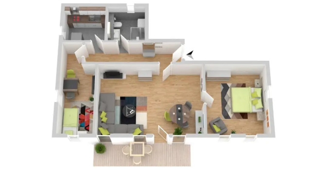 Апартаменты с 2 комнатами Haus Moritzburg